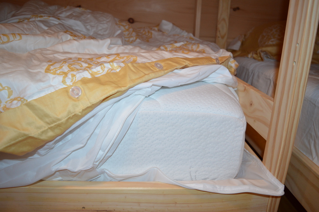memory foam mattress on every bed at vacation rental log cabin